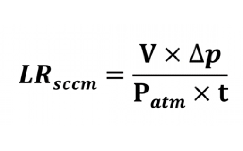 氣密檢測(cè)的泄漏率公式是如何得來？